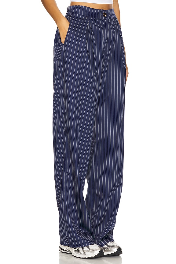 view 2 of 6 Amber Pant in Blue Stripe