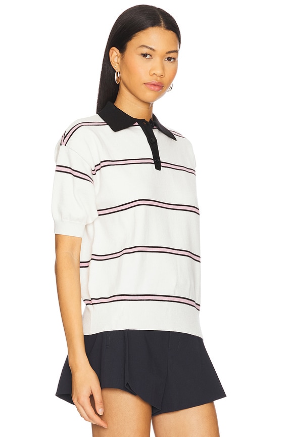 view 2 of 4 Francesca Polo Top in Multi Stripe