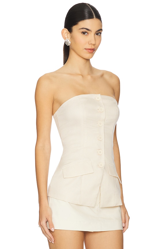 view 2 of 4 Darcie Strapless Top in Cream