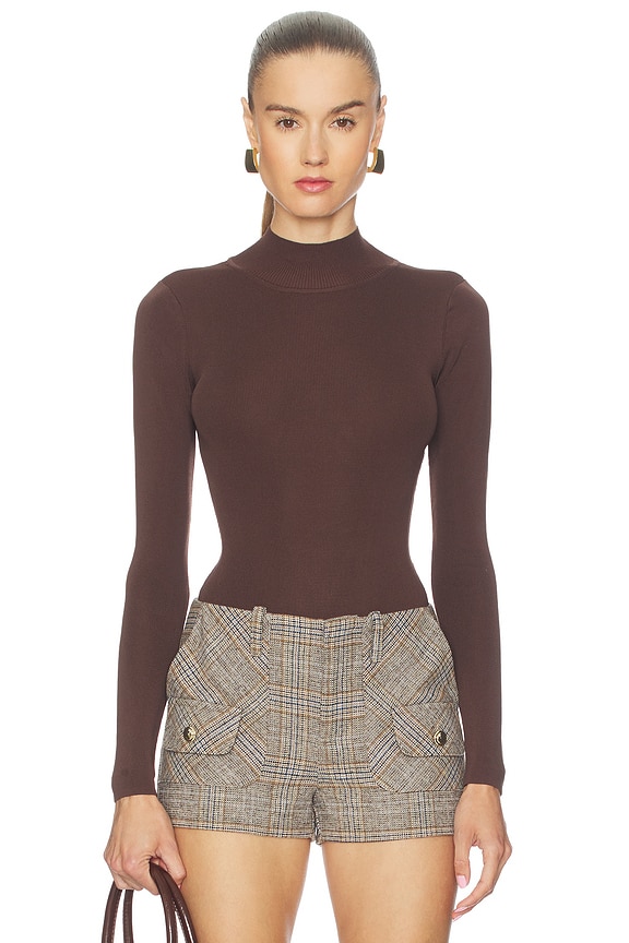 view 1 of 5 Amerie Bodysuit in Brown