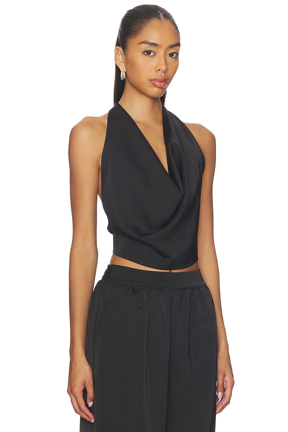 view 2 of 4 Calianna Halter Top in Black