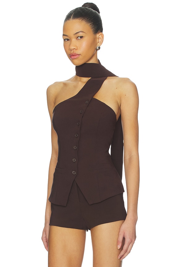 view 2 of 4 Courtney Top in Brown