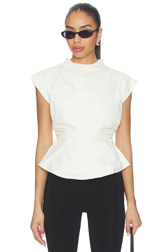 view 1 of 4 Ilana Cinched Top in Cream