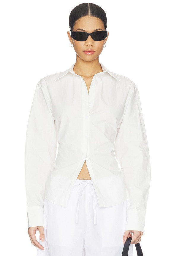 view 2 of 5 Clarise Open Back Top in White