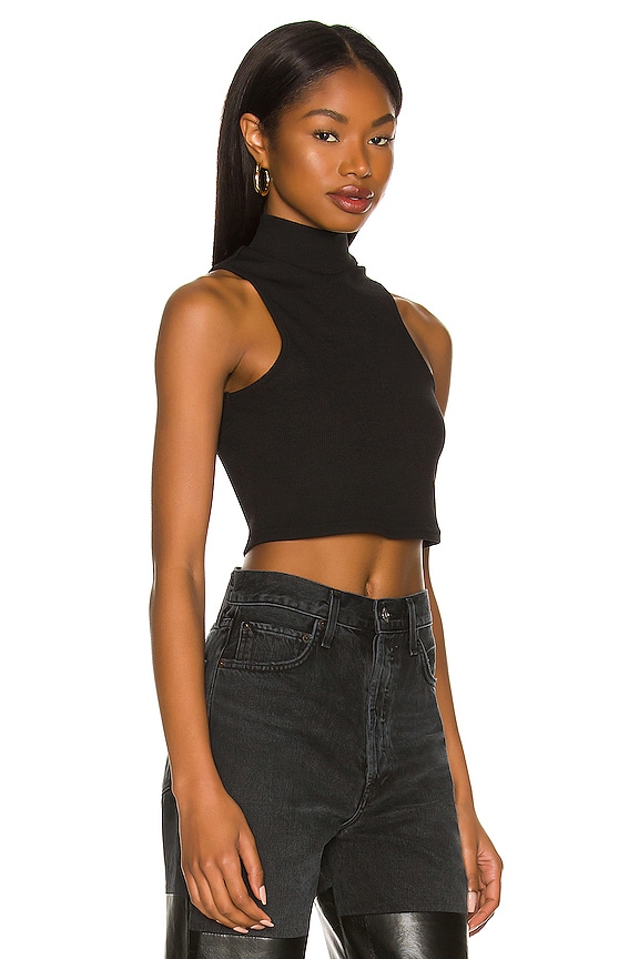 view 2 of 4 Shelby Mock Neck Top in Black
