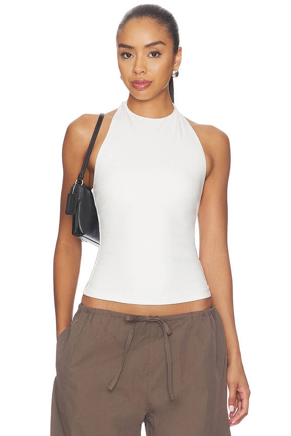 view 1 of 4 Millicent Halter Top in White