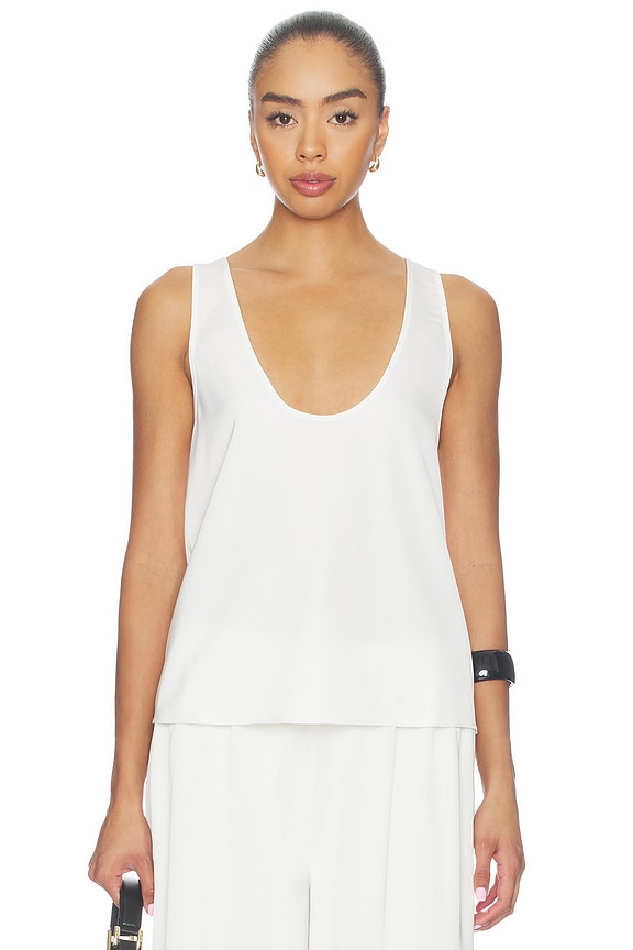 view 1 of 4 Lavender Top in White