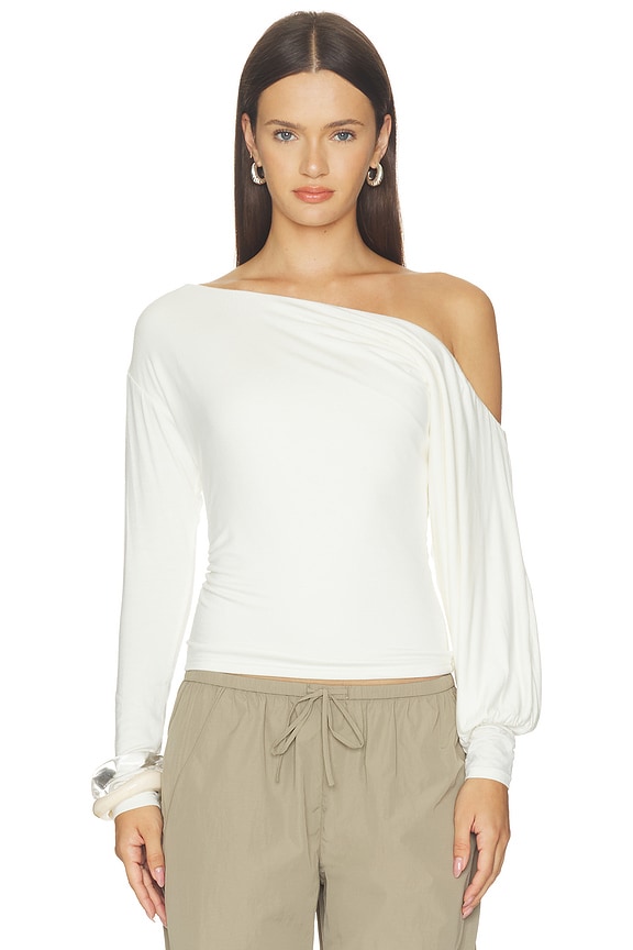 view 2 of 5 Matilda Top in Ivory