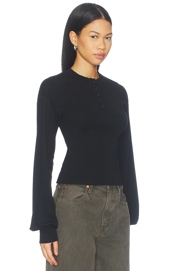 view 2 of 4 Bria Long Sleeve Top in Black