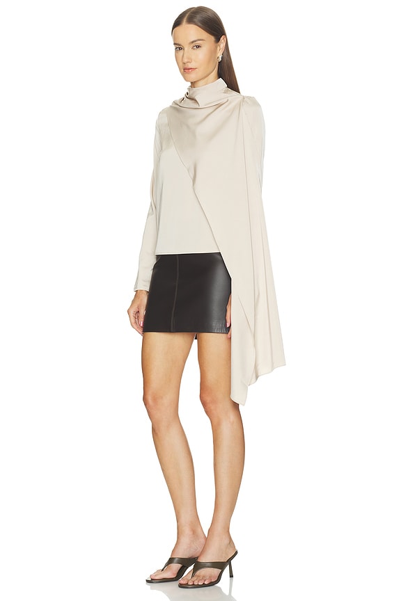 view 2 of 3 Payton Drape Top in Champagne