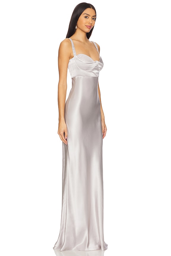 view 2 of 3 Yvette Maxi Dress in Silver