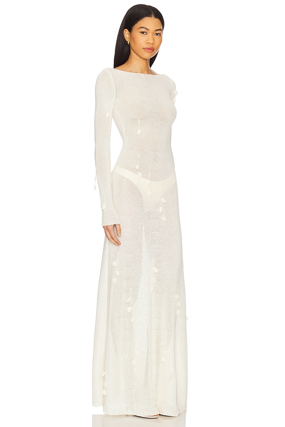 view 2 of 4 ROBE MAXI EMMELINE in Ivory