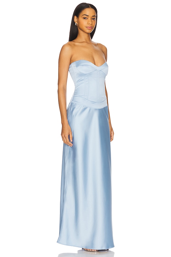 view 2 of 3 x REVOLVE Delancy Maxi Dress in Light Blue