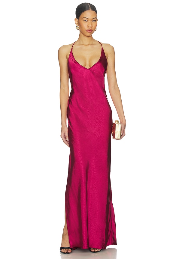 view 2 of 4 MAXIVESTIDO BERRY JUSTINA in Berry