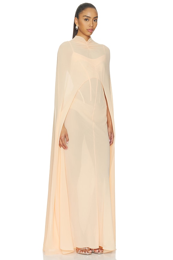 view 2 of 3 Marigold Cape in Peach