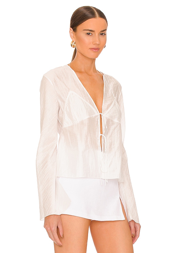 view 2 of 4 Innocence Blouse in White