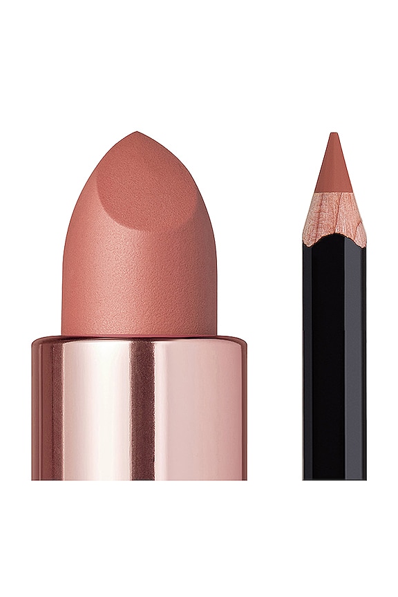 view 2 of 5 DUO LÈVRES VELVET-MATTE LIP DUO in Deep Taupe & Blush Brown