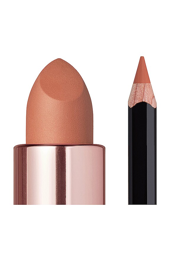 view 2 of 5 DUO LÈVRES VELVET-MATTE LIP DUO in Warm Taupe & Warm Taupe