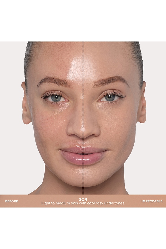 view 2 of 9 Impeccable Blurring Second-Skin Matte Foundation in 3cr