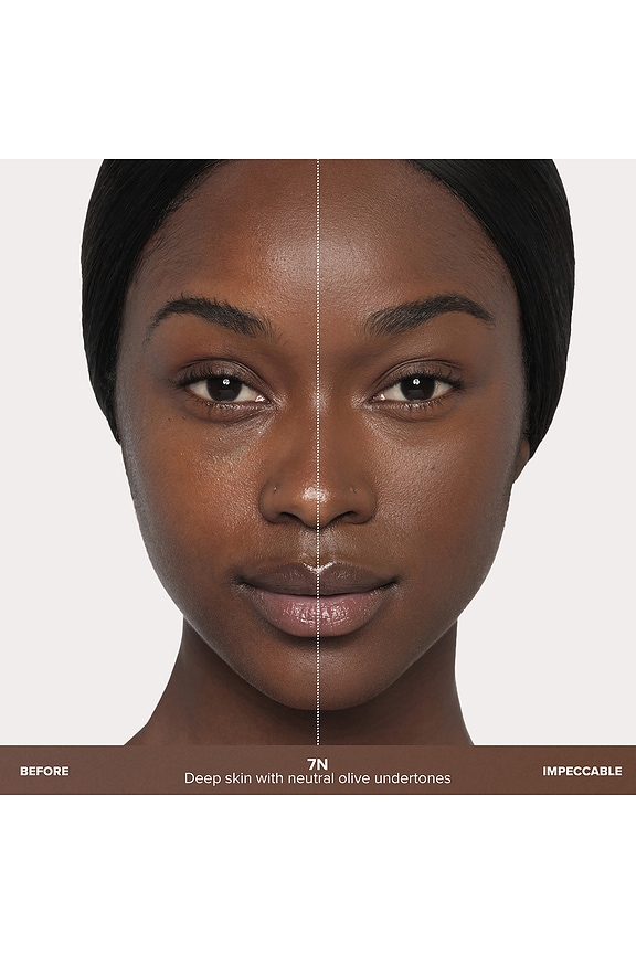 view 2 of 9 Impeccable Blurring Second-Skin Matte Foundation in 7n