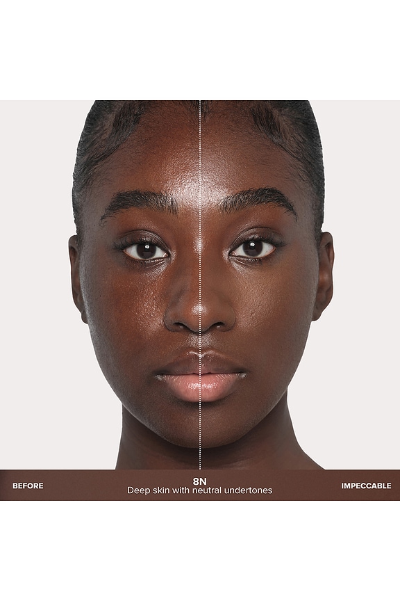 view 2 of 9 Impeccable Blurring Second-Skin Matte Foundation in 8n