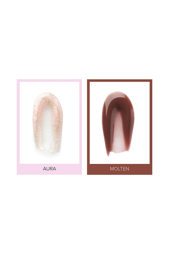 view 2 of 2 DÚO DE GLOSS PARA LOS LABIOS HIGH-SHINE MINI LIP GLOSS DUO in Aura & Molten