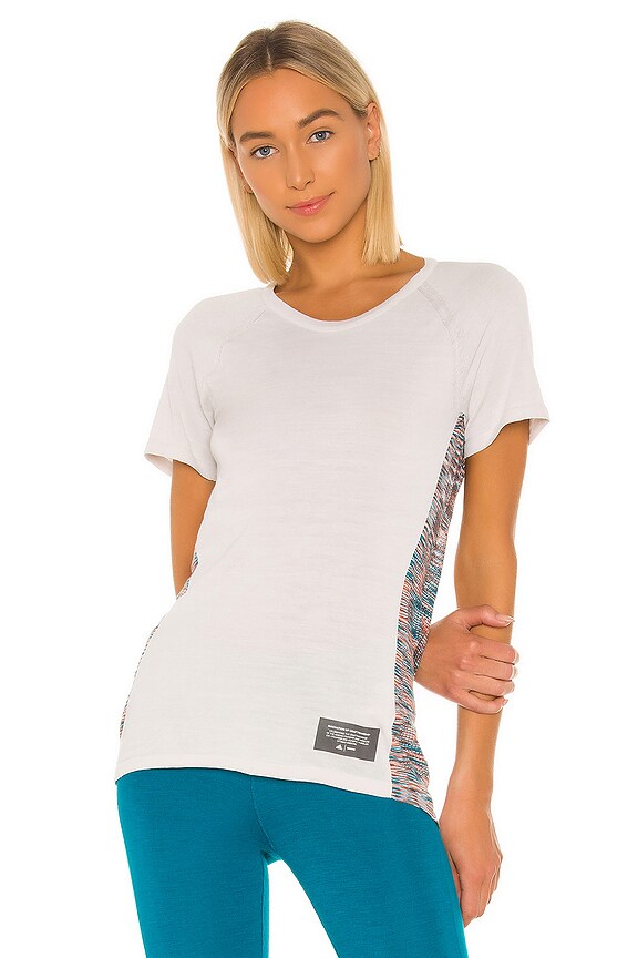 view 1 of 5 Crew Tee in White, Active Orange & Active Teal