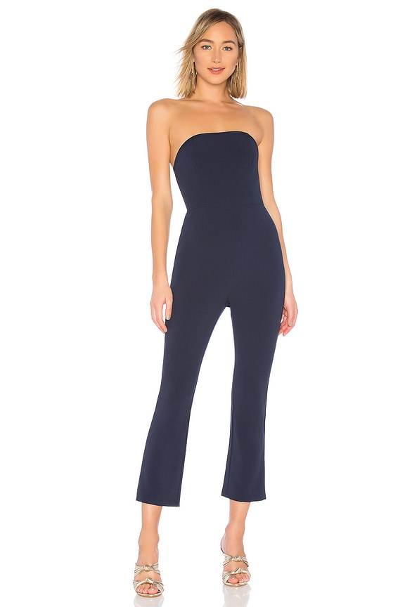 view 1 of 3 Collins Strapless Jumpsuit in Navy