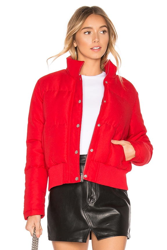 view 1 of 5 Maribel Puffer Jacket in Red