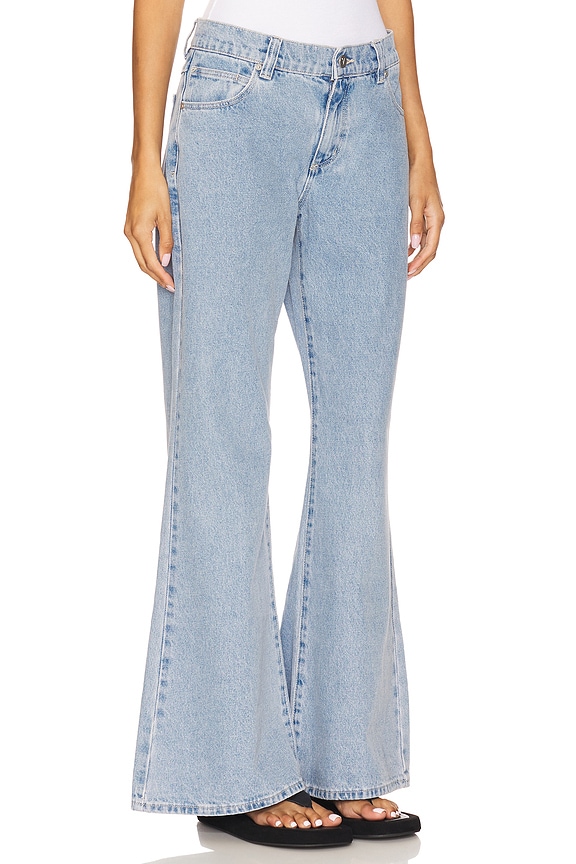 view 2 of 6 99 Baggy Flare in Mid Blue