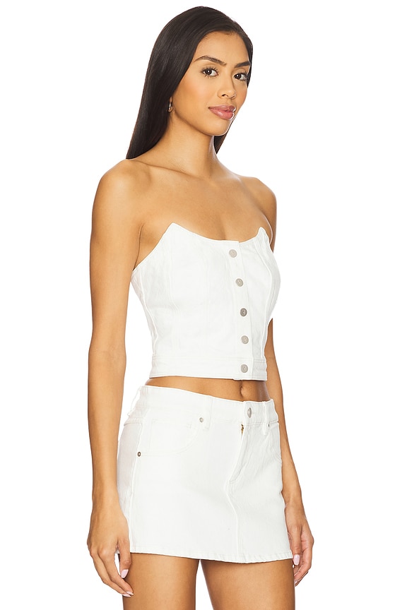 view 2 of 4 Angel Bustier Top in White