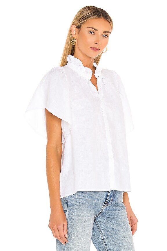 view 2 of 4 Mimi Linen Top in Ivory