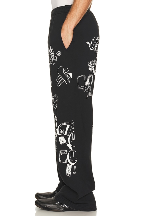 view 2 of 5 PANTALÓN ILLUSTRATED in Black