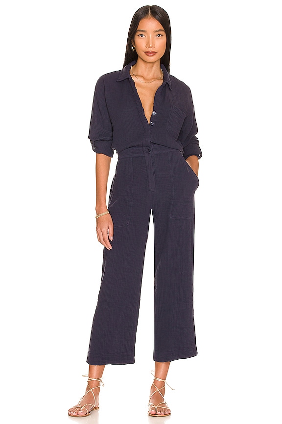 YFB CLOTHING Rio Jumpsuit in French Navy | REVOLVE