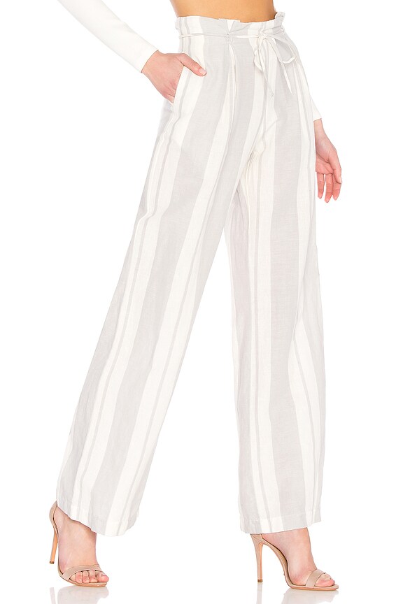 view 2 of 4 Hosper Pant in Light Grey & White