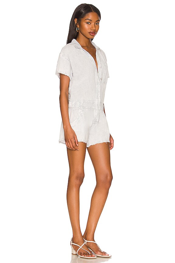 view 2 of 3 Felix Romper in Blue Fog Pigment