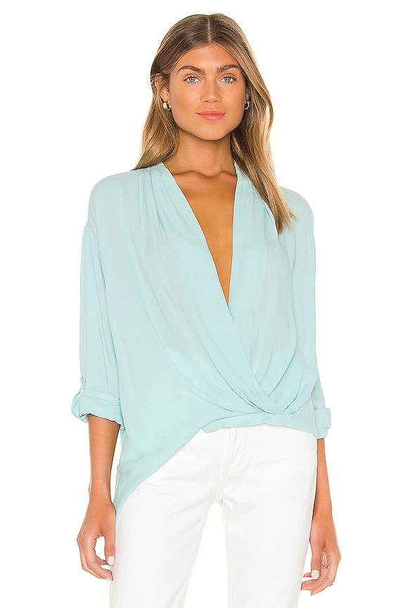 view 1 of 4 Corinne Top in Aqua