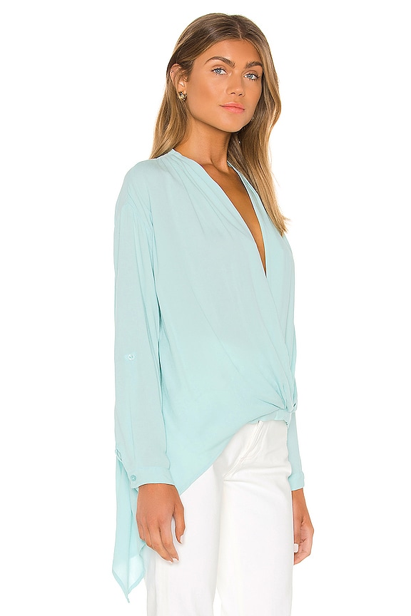 view 2 of 4 Corinne Top in Aqua