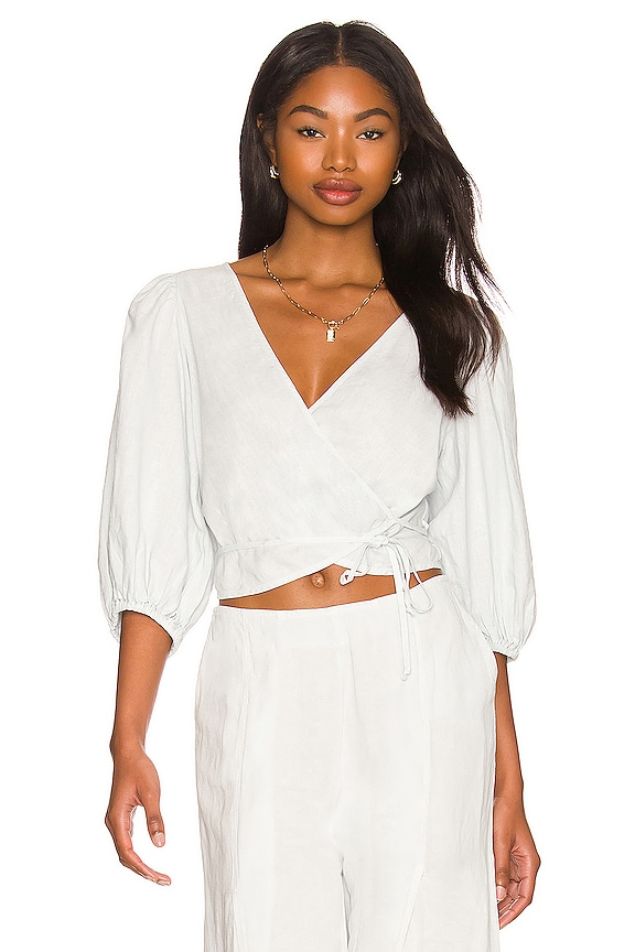 view 1 of 4 Port Top in Blue Fog Pigment