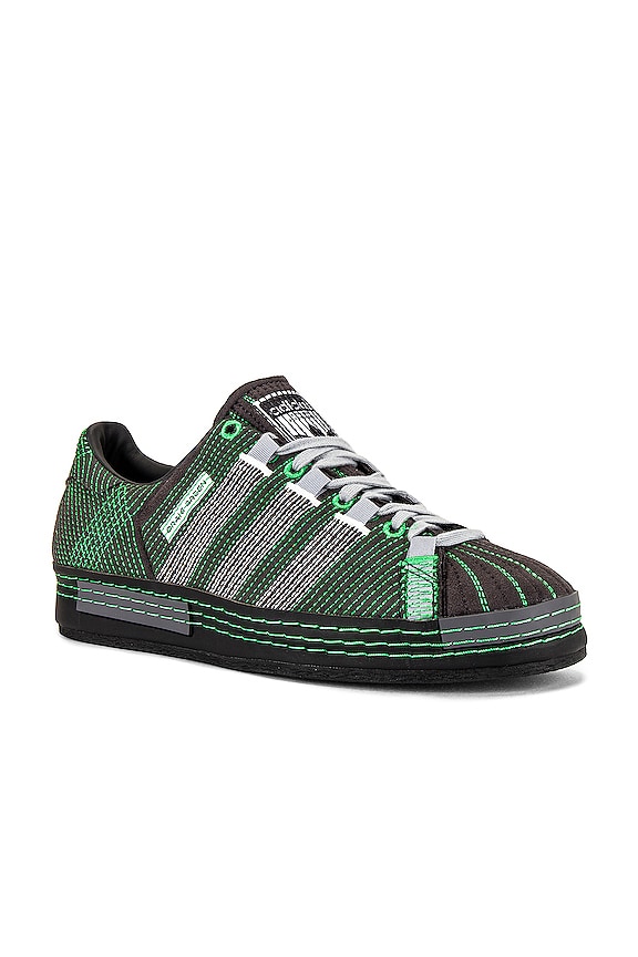 view 1 of 6 Superstar Sneaker in Black & Green