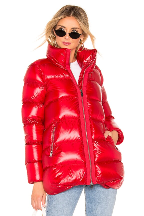 view 2 of 5 Down Jacket in Red in Scarlet