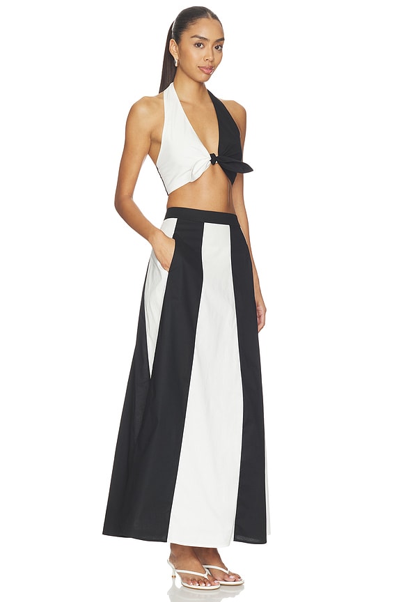 view 2 of 3 ENSEMBLE TOP & JUPE GIARDINO in Black & White