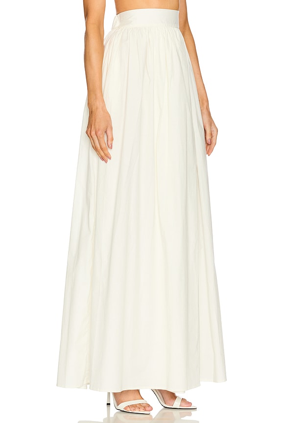 view 2 of 6 x REVOLVE Seashell Solid Long Skirt in Off White
