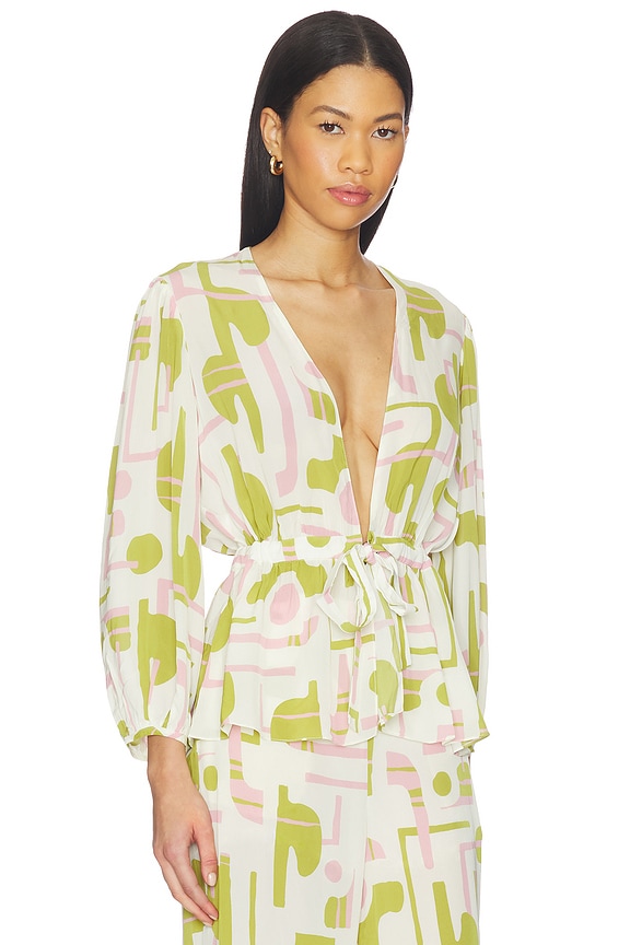 view 2 of 4 Balearic Voluminous Sleeves Blouse in Unique