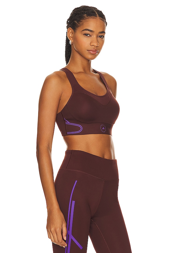 view 2 of 4 TRUEPACE HIGH SUPPORT SPORTS 브라 in Bitter Chocolate & Deep Lilac