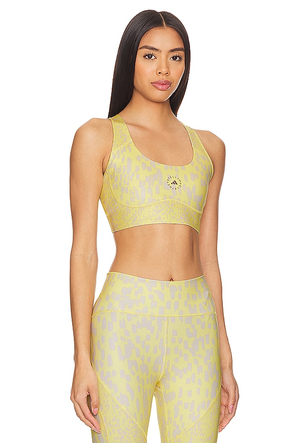 view 2 of 6 True Purpose Training Sports Bra in Blush Yellow & Chalk Pearl