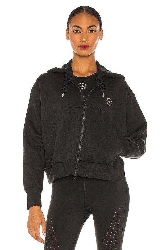 view 2 of 5 SUDADERA CROPPED in Black