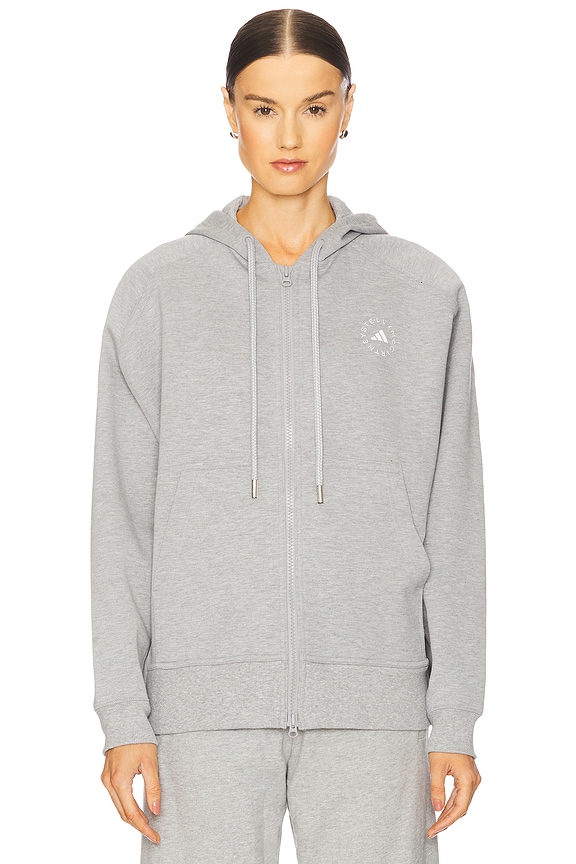 view 2 of 6 Full Zip Hoodie in Medium Heather Grey