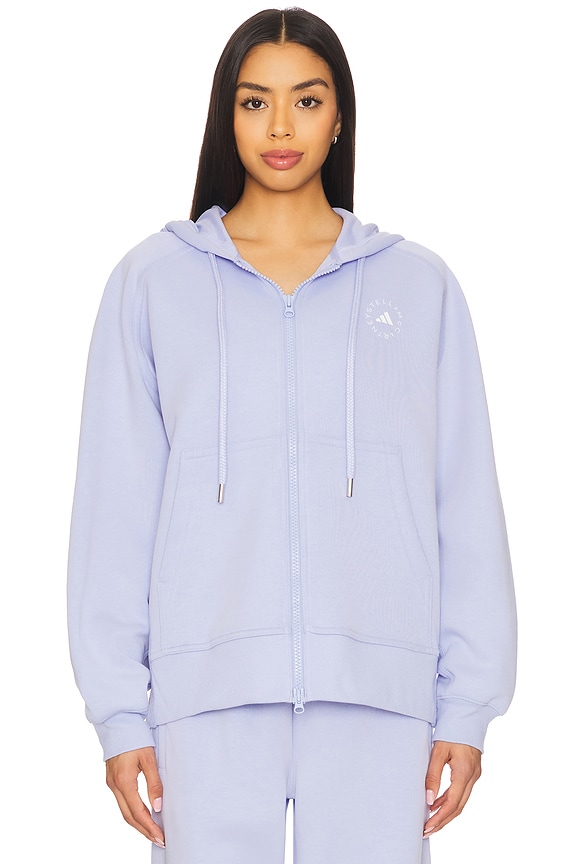 view 2 of 5 Full Zip Hoodie in Violet Tone