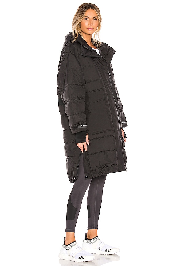 view 2 of 3 CHAQUETA LONG PADDED in Black